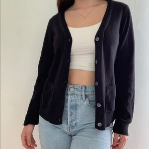 Black button up cardigan